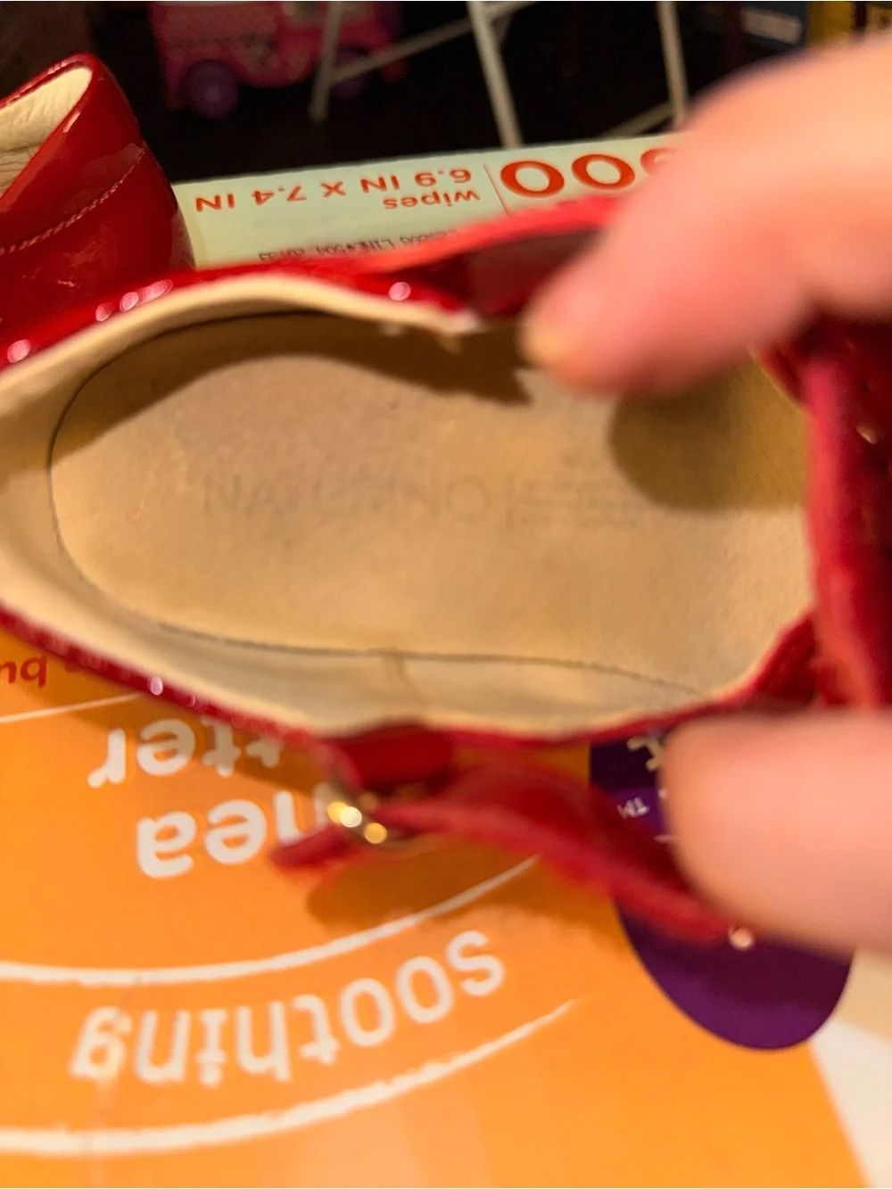 Naturino Red Patent Leather Mary Jane Shoes Size 20